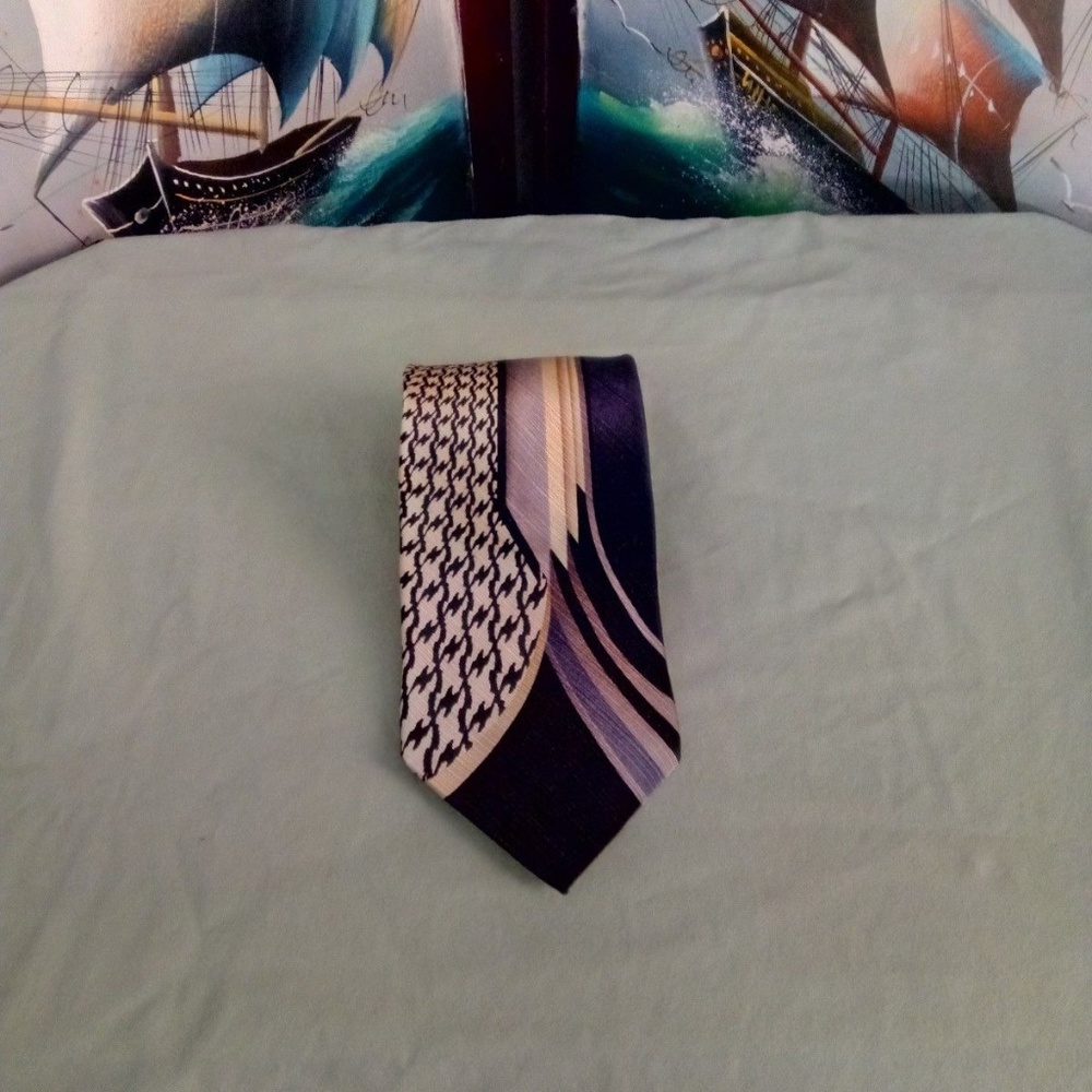 REGIS TIE 100% SILK 59 inch long multi color dress